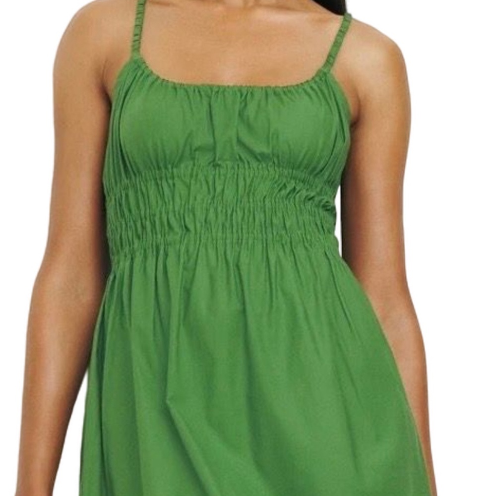 Reformation Kathleen Dress Palm Green - Size L